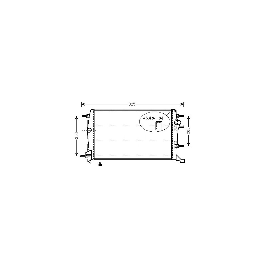 Radiator - Engine Cooling - AVA RTA2616