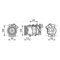 AC Compressor - AVA RTAK489