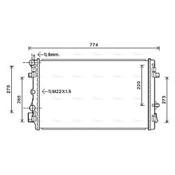 Radiator - Engine Cooling - AVA SA2021