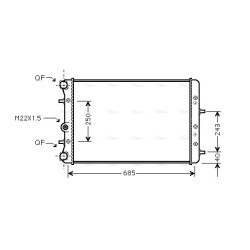 Radiator - Engine Cooling - AVA SAA2006