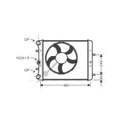 Radiator - Engine Cooling - AVA SAA2013
