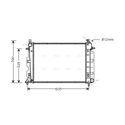 Radiator - Engine Cooling - AVA SB2025