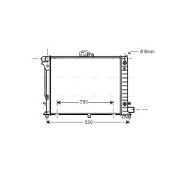 Radiator - Engine Cooling - AVA SB2046