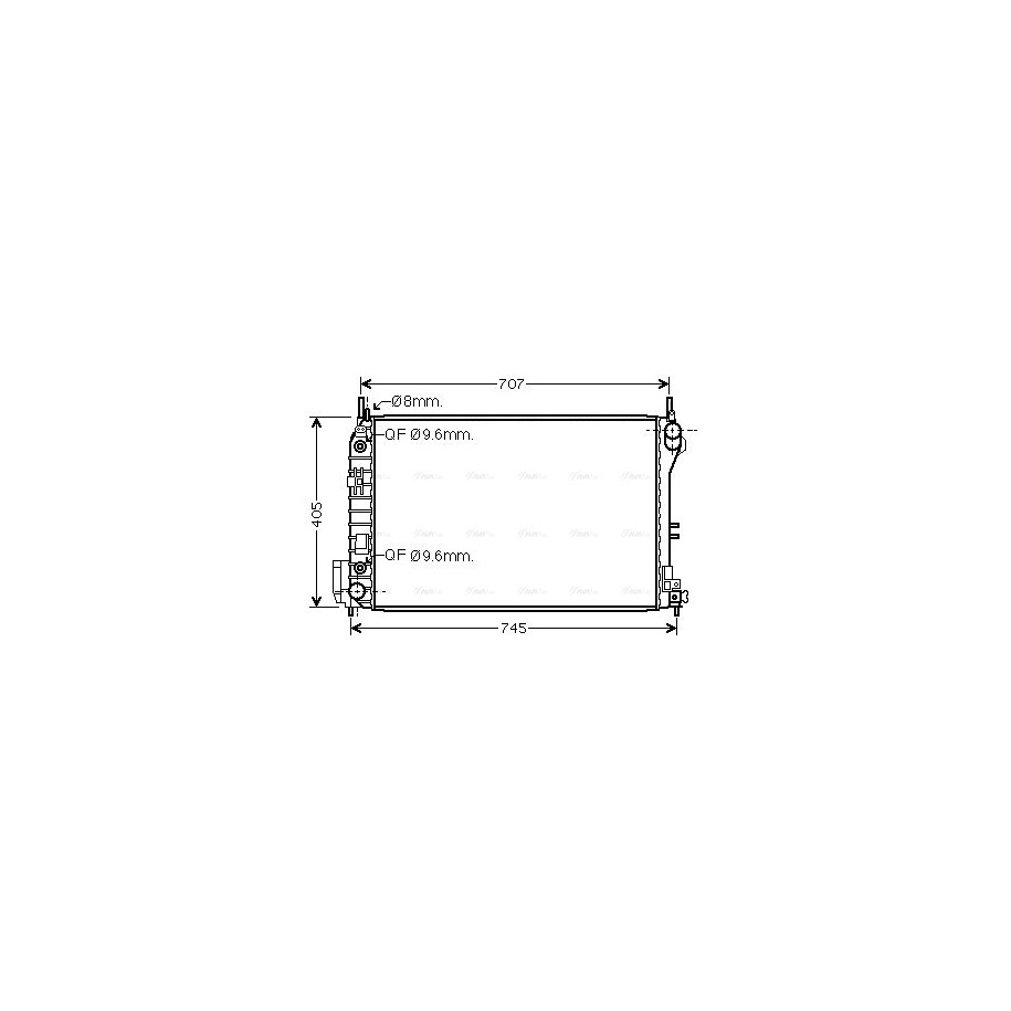 Radiator - Engine Cooling - AVA SBA2059