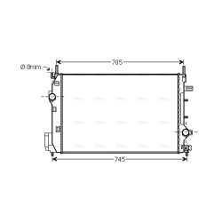 Radiator - Engine Cooling - AVA SBA2070