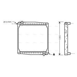 Radiator - Engine Cooling - AVA SC2010