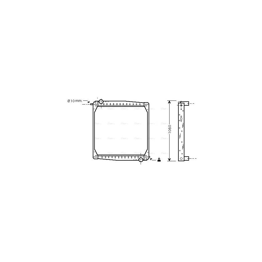 Radiator - Engine Cooling - AVA SC2010