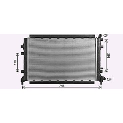 Engine Radiator - AVA ST2048