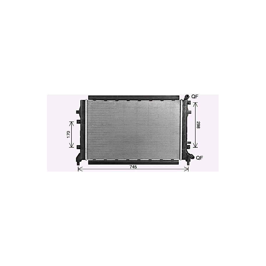 Engine Radiator - AVA ST2048