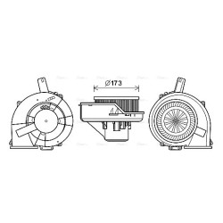 Heater Blower Motor - AVA ST8046