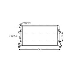 Radiator - Engine Cooling - AVA STA2037