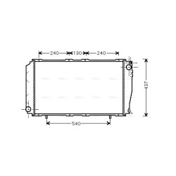 Radiator - Engine Cooling - AVA SU2043
