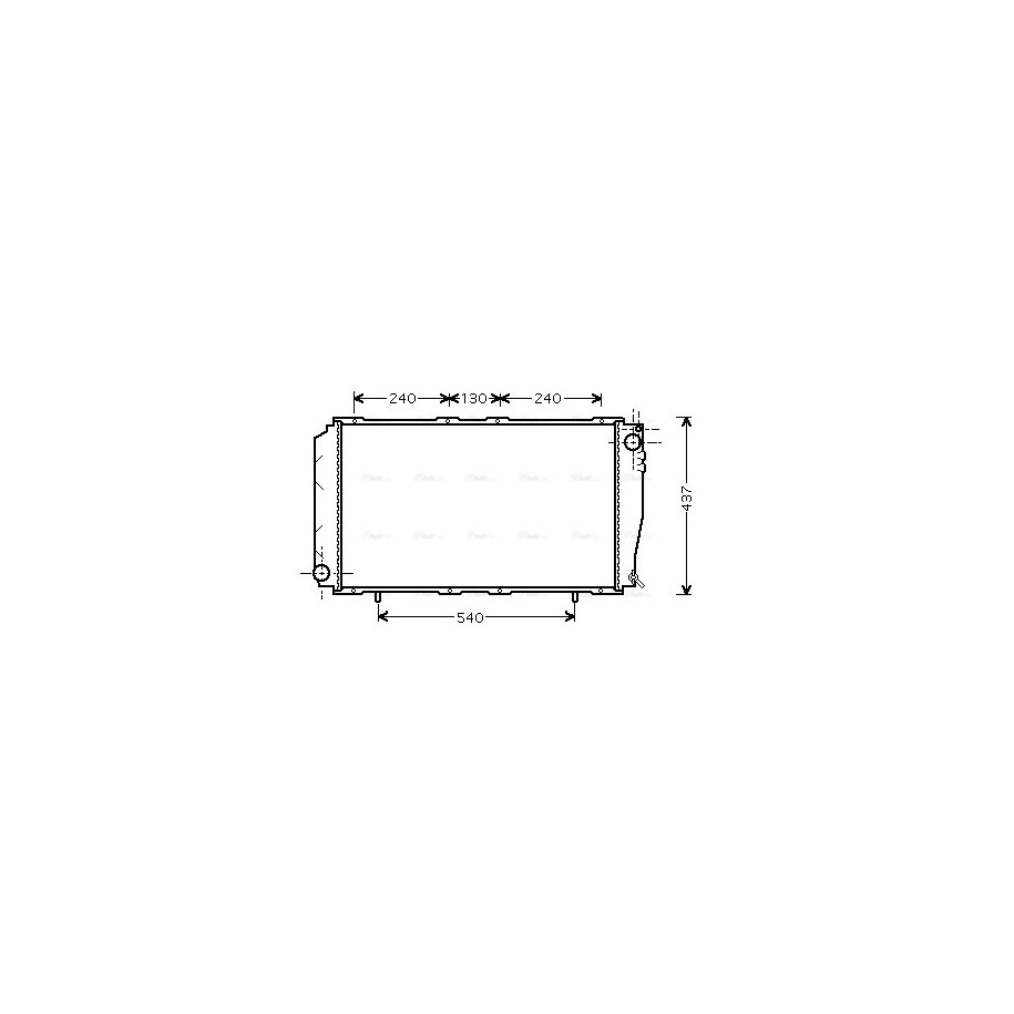 Radiator - Engine Cooling - AVA SU2043
