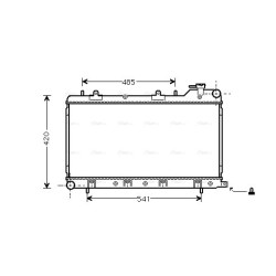 Radiator - Engine Cooling - AVA SU2045