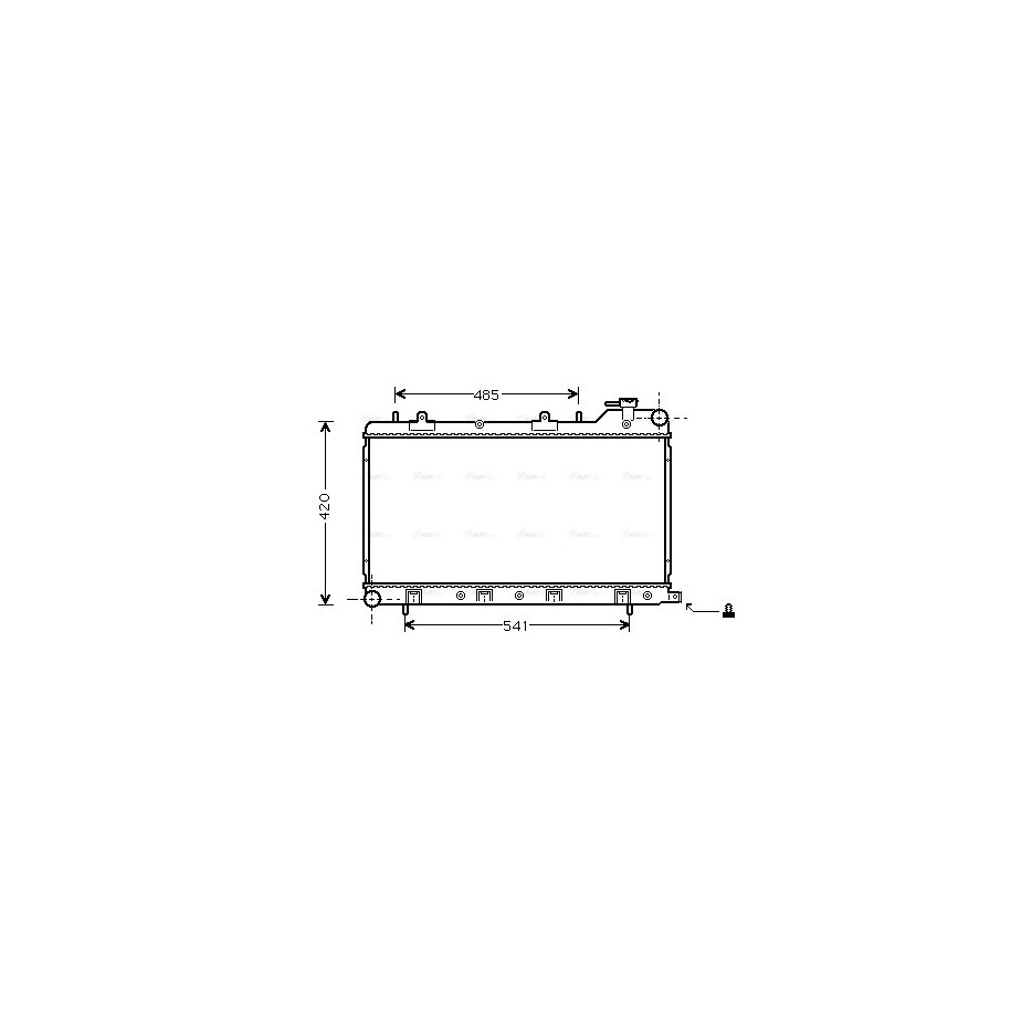 Radiator - Engine Cooling - AVA SU2045