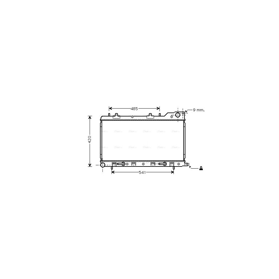 Radiator - Engine Cooling - AVA SU2048