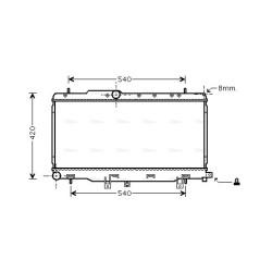 Radiator - Engine Cooling - AVA SU2057