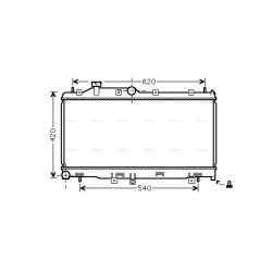 Radiator - Engine Cooling - AVA SU2065