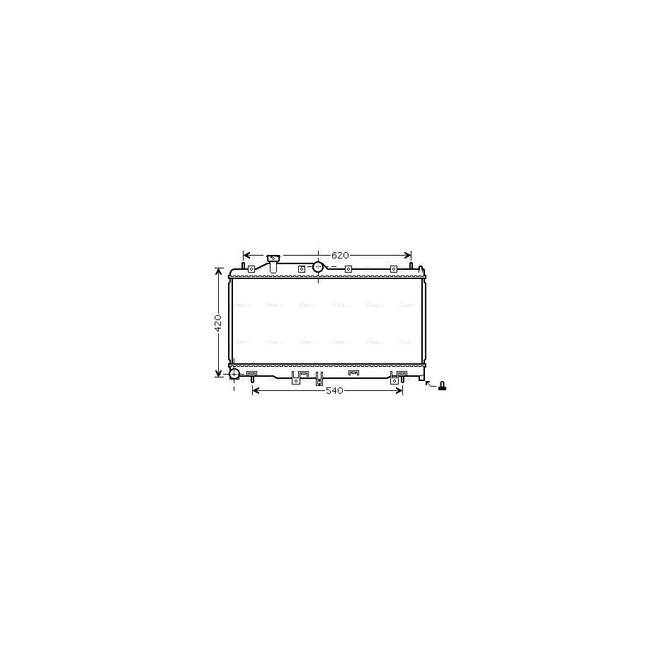 Radiator - Engine Cooling - AVA SU2065