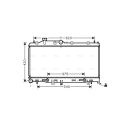 Radiator - Engine Cooling - AVA SU2066