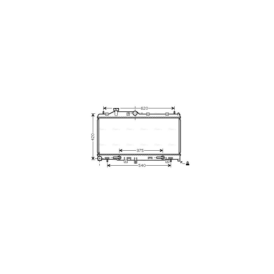 Radiator - Engine Cooling - AVA SU2066