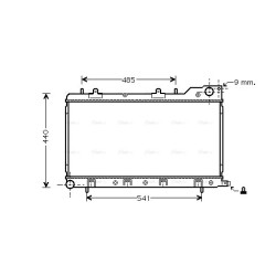 Radiator - Engine Cooling - AVA SU2071