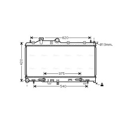 Radiator - Engine Cooling - AVA SU2076