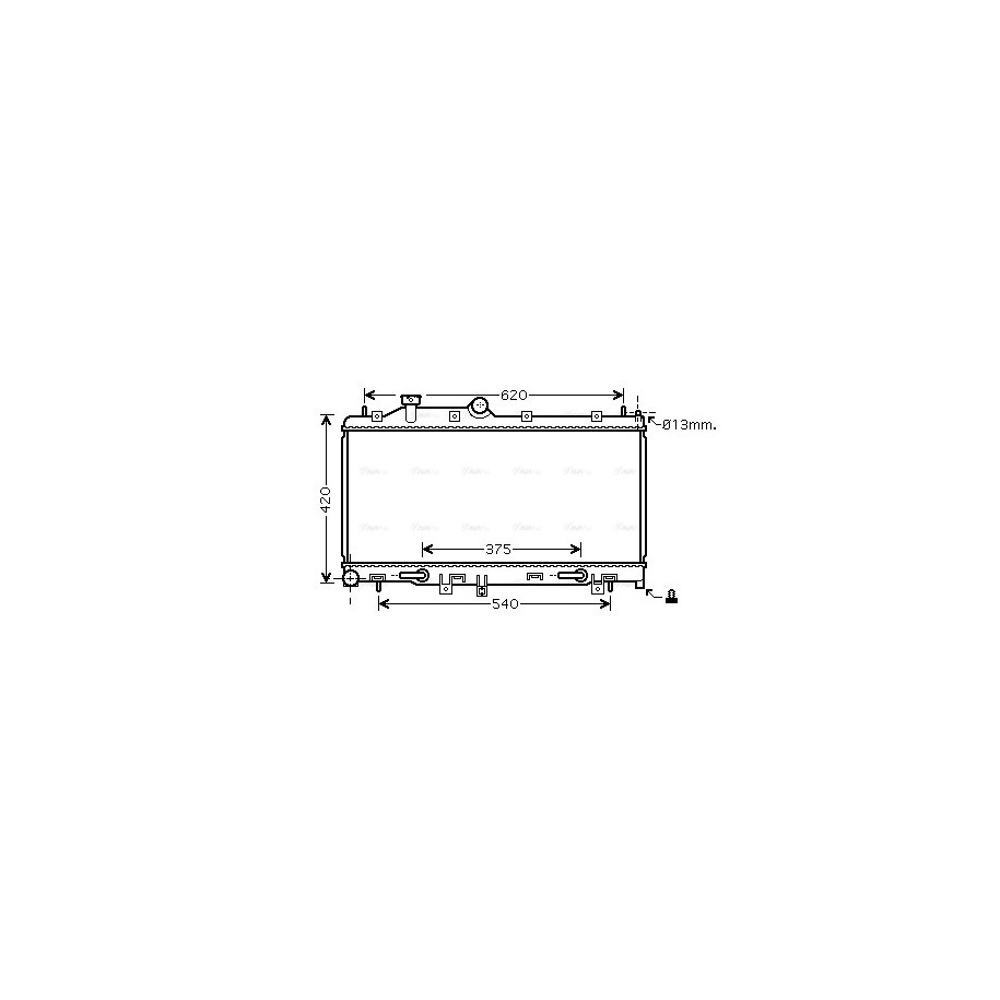 Radiator - Engine Cooling - AVA SU2076