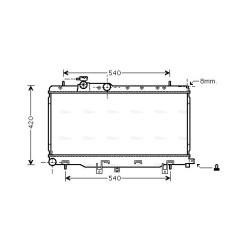 Radiator - Engine Cooling - AVA SUA2050