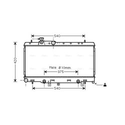 Radiator - Engine Cooling - AVA SUA2053