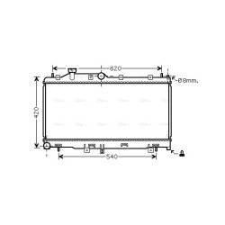 Radiator - Engine Cooling - AVA SUA2072
