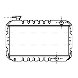 Radiator - Engine Cooling - AVA SZ2008