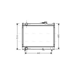 Radiator - Engine Cooling - AVA SZ2046