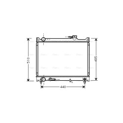 Radiator - Engine Cooling - AVA SZ2047