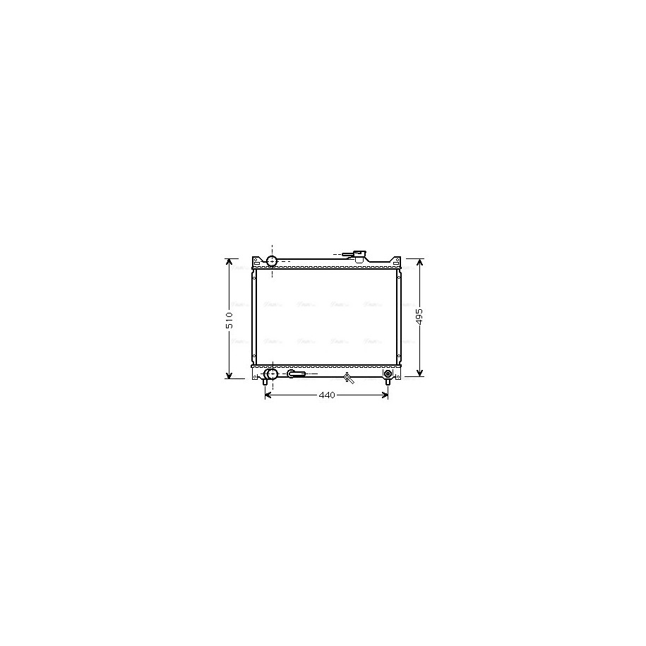 Radiator - Engine Cooling - AVA SZ2047
