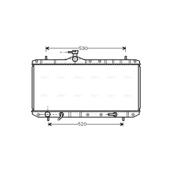 Radiator - Engine Cooling - AVA SZ2063