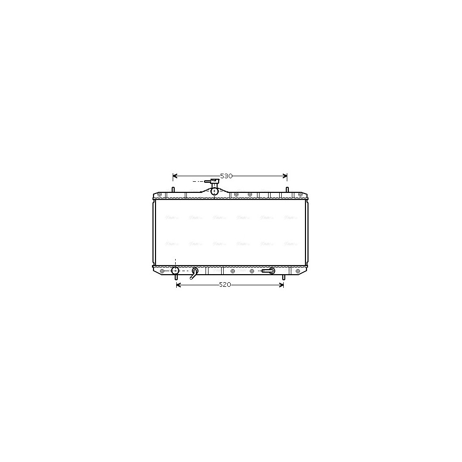 Radiator - Engine Cooling - AVA SZ2063