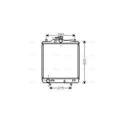 Radiator - Engine Cooling - AVA SZ2076