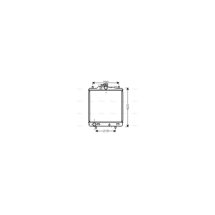 Radiator - Engine Cooling - AVA SZ2076