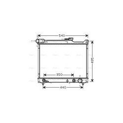 Radiator - Engine Cooling - AVA SZ2077