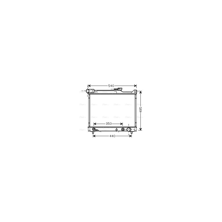 Radiator - Engine Cooling - AVA SZ2077