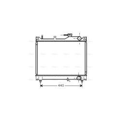 Radiator - Engine Cooling - AVA SZ2079