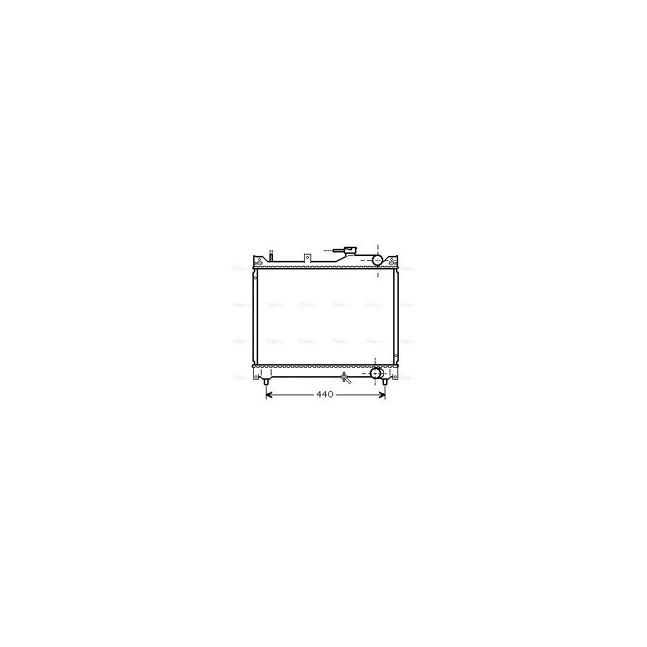Radiator - Engine Cooling - AVA SZ2079