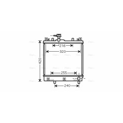 Radiator - Engine Cooling - AVA SZ2082