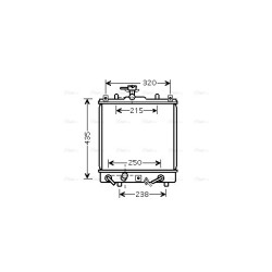 Radiator - Engine Cooling - AVA SZ2095