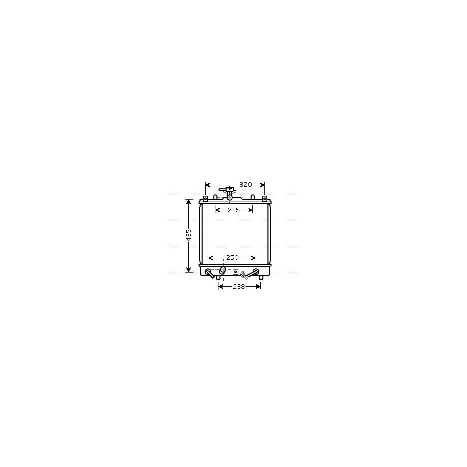 Radiator - Engine Cooling - AVA SZ2095