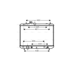 Radiator - Engine Cooling - AVA SZ2098