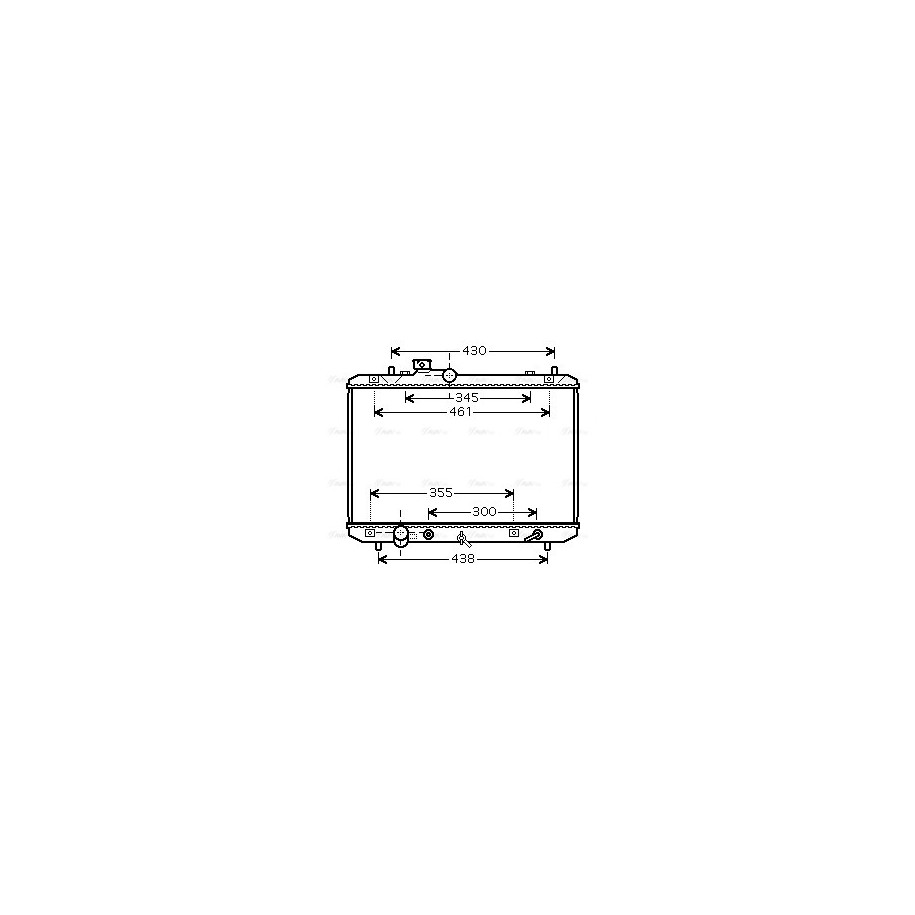 Radiator - Engine Cooling - AVA SZ2098