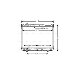Radiator - Engine Cooling - AVA SZ2099