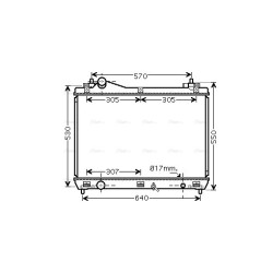 Radiator - Engine Cooling - AVA SZ2100